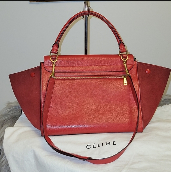 Celine Trapeze red leather 2.way - Picture 3 of 17
